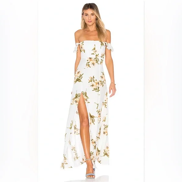 knee length dresses for ladies Flynn Skye Wrap Midi Maxi Dress L main image 1